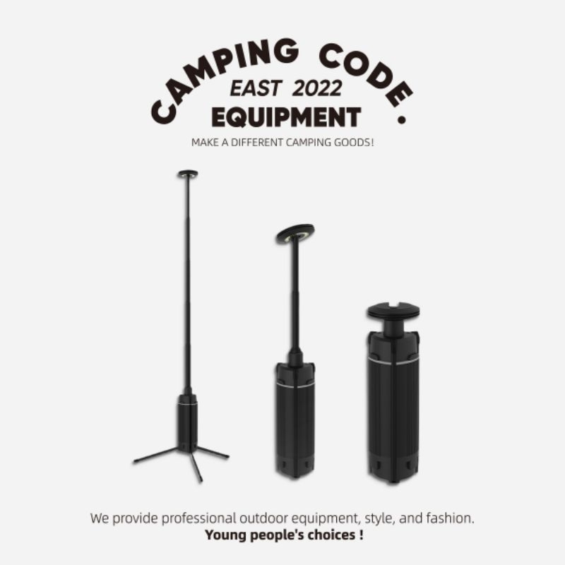 ไฟฉาย+โคมไฟ Tripod สำหรับ แค้มปิ้ง เดินป่า ตกปลา ซ่อมรถ