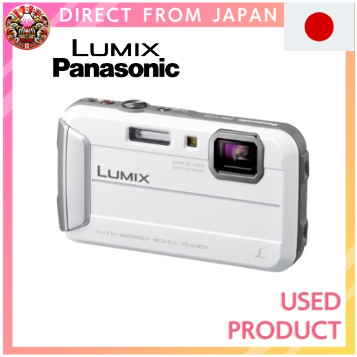 【Used】Panasonic Digital Camera Lumix FT25 Waterproof White DMC-FT25-W【Direct from Japan】