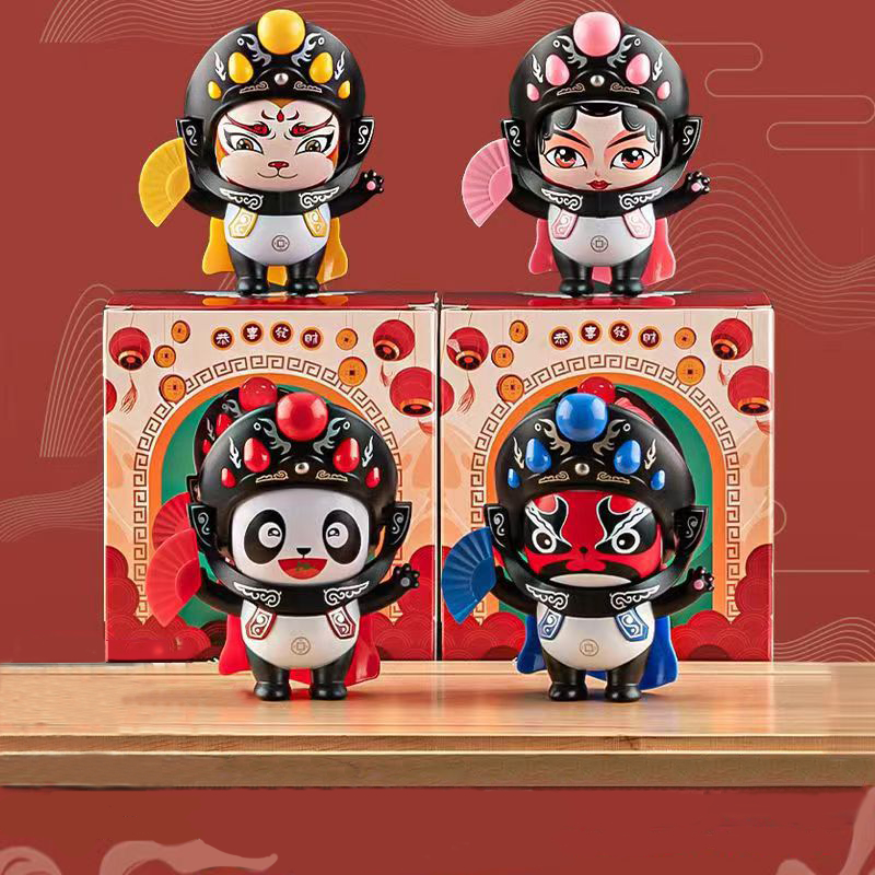 ตุ๊กตาเปลี่ยนหน้า ตุ๊กตาแพนด้าเสฉวน โอเปร่า เปลี่ยนหน้าได้ สร้างสรรค์ เหมาะสำหรับเด็กและผู้ใหญ่XMBL