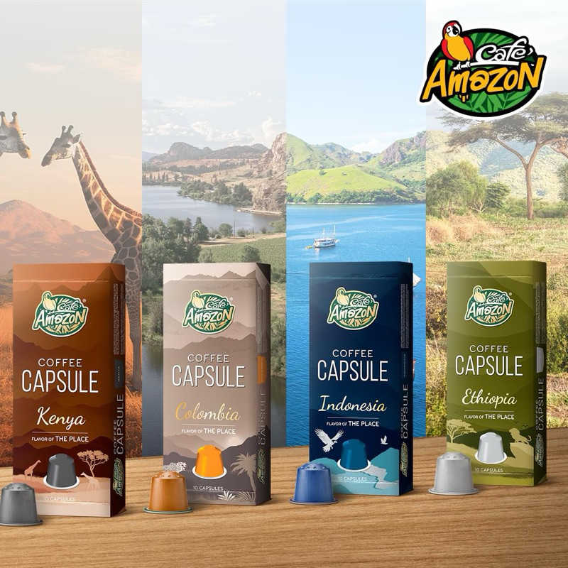 กาแฟแคปซูล Amazon ซื้อครบ3กล่อง รับแก้วน้ำพลาสติก ฟรี📌