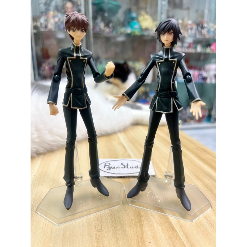 (ของแท้ : พร้อมส่ง) แพคคู่ Figma Lelouch & Suzaku (Code Geass) [figma Code Geass SP-002 Lelouch + BP