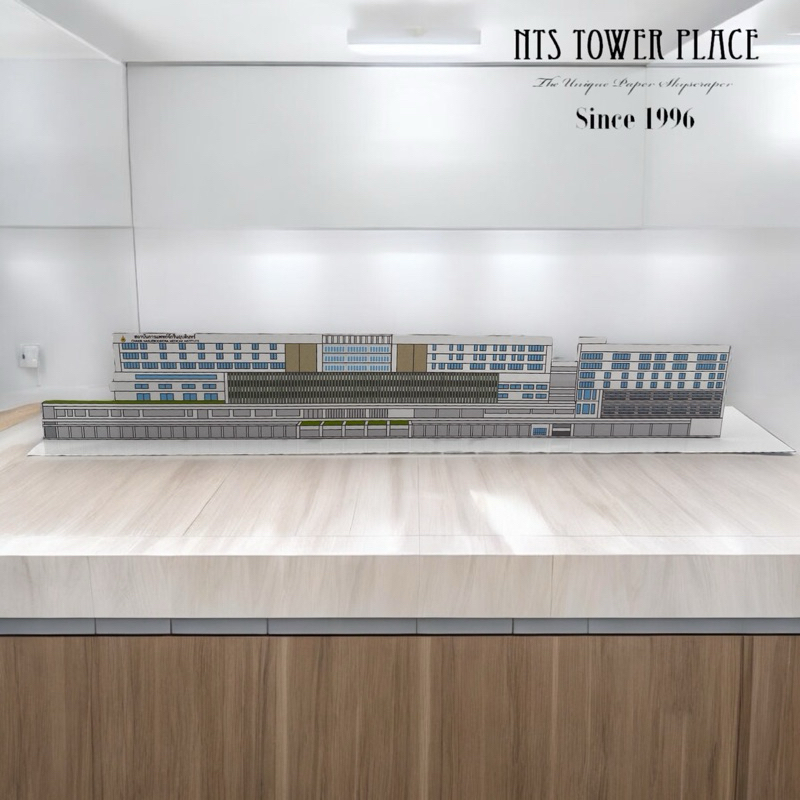 โมเดลตึกกระดาษ 2 มิติ สถาบันการแพทย์จักรีนฤบดินทร์ สูง 7 ชั้น