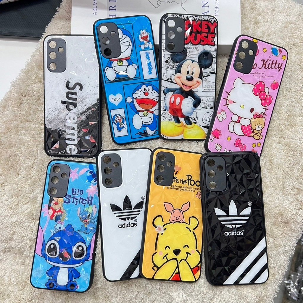 เคสมือถือ สำหรับรุ่น Vivo Y91C Y93 ( รุ่นนี้ไม่มีรูแสกนนิ้ว ) 3D กันกระแทกลายการ์ตูน งาน 3D สามเหลี่ยมลายการ์ตูน #TD