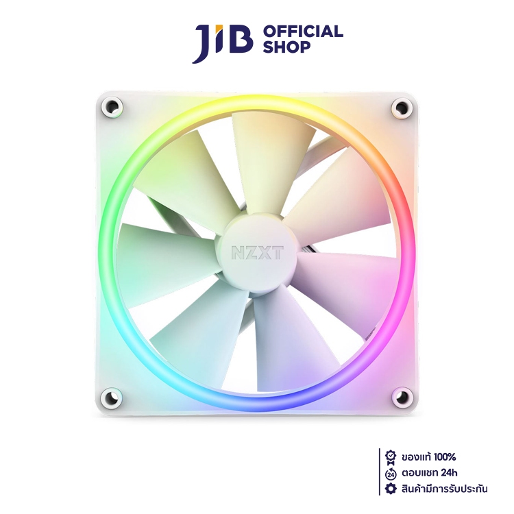 CASE FAN (พัดลมเคส) NZXT F140 RGB DUO WHITE
