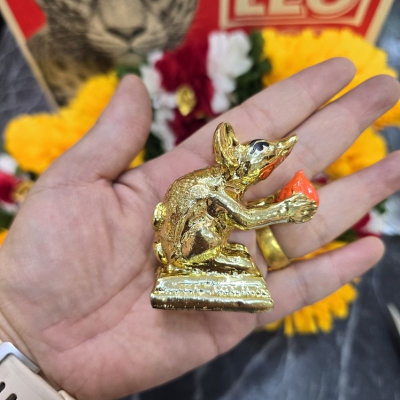 A&R Tewa Bucha หนูมุสิกะแบบอินเดีย_ตัวละ_ชุบหุ้มทอง_เล็ก - รูปที่ 5