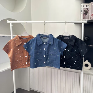 Cookie w Top เสื้อครอปคอปกทรงเชิ๊ตแขนสั้น🔥พร้อมส่ง