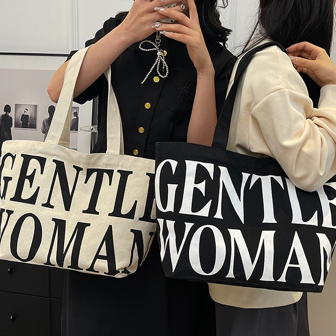 GWกระเป๋าผ้า(พรีเมี่ยม) กระเป๋าสะพายข้างTote Bag