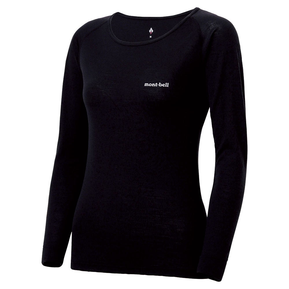 Montbell เสื้อลองจอนผู้หญิง อุ่นปานกลาง รุ่น 1107655 Super Merino Wool Middle Weight Round Neck Shirt Women's