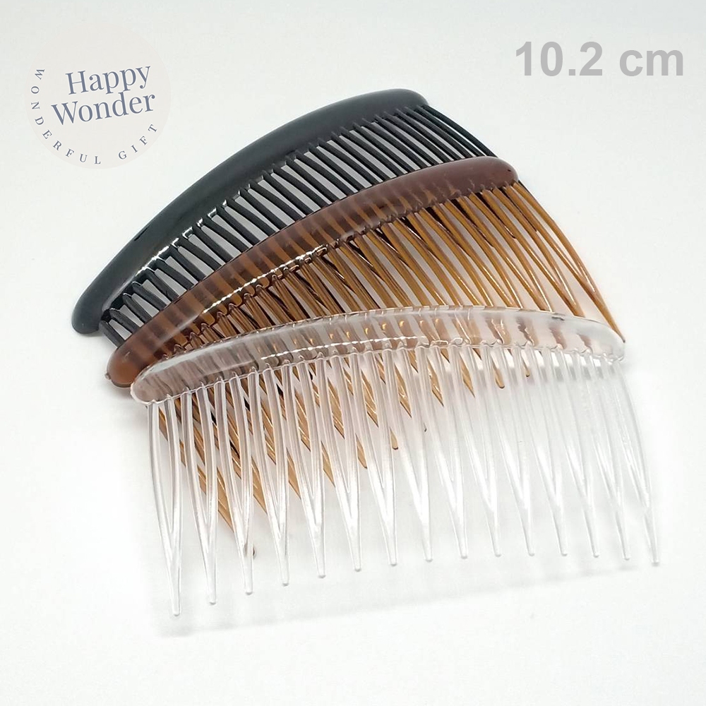 หวีสับ หวีเสียบผม สีดำ คลาสสิก น้ำหนักเบา ขนาดเล็ก