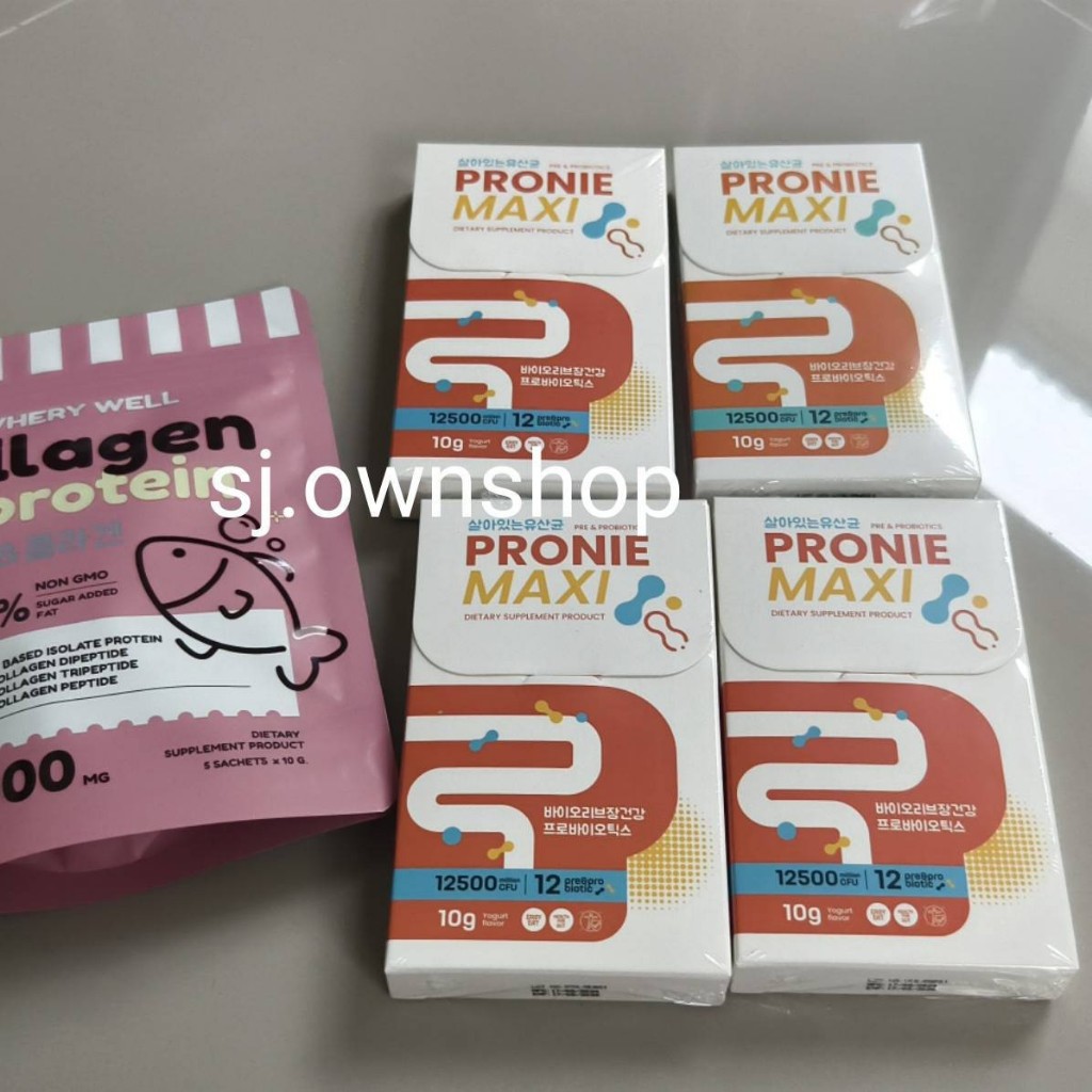 Probiotic Pronie Maxi Whery Well เวรี่ โพรไบโอติก นมเปรี้ยว ปรับสมดุลขับถ่าย คอลลาเจน collagen อาหาร