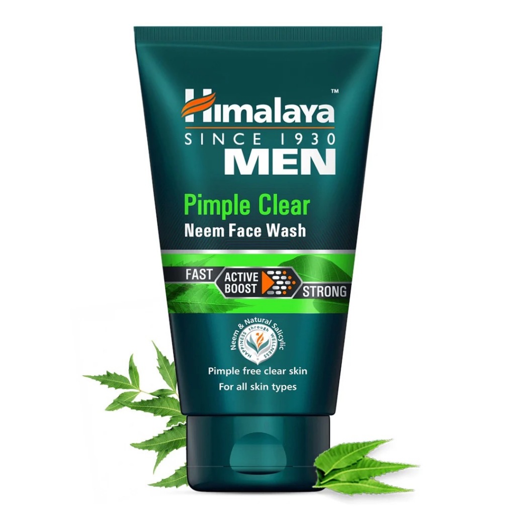 (ซื้อในไลฟ์ 44 บาท) Himalaya Men Pimple Clear Neem Face Wash เป็นสูตรปราศจากสบู่ที่ช่วยต่อสู้กับสิวในผู้ชาย