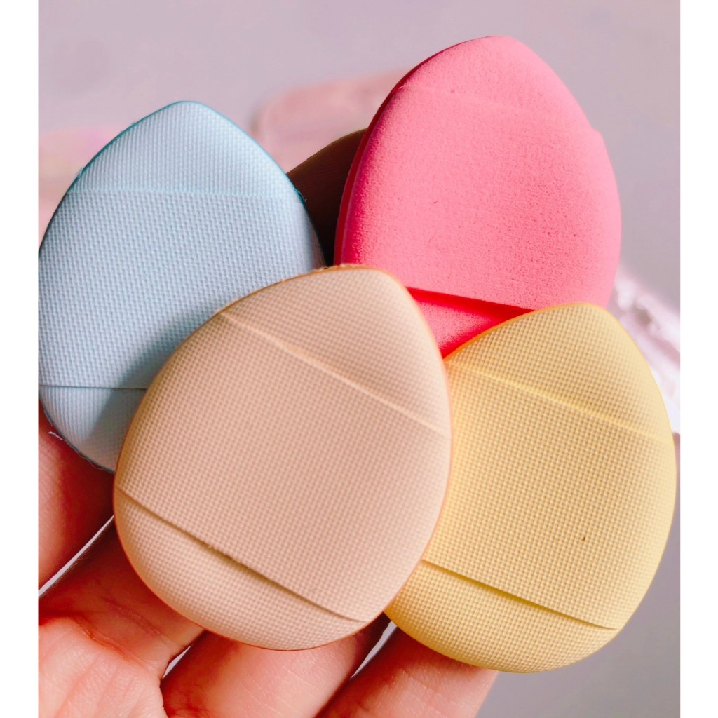 พัฟหยดน้ำมินิ 4ชิ้น คละสี พัฟคอลซิลเลอร์ NO.AGE-544 - รูปที่ 4