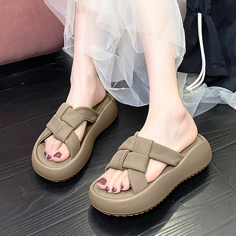 Walkon พิกัดของดีราคาถูก รองเท้าแตะแฟชั่นแบบสวมสำหรับผู้หญิง รุ่นนี้งานแนะนำเลย ดีเทลคือสวยทันสมัยมาก มีให้เลือก 3 สี วั