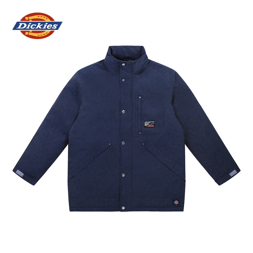 DICKIES MENS HEAVY JACKET - WOVEN DENIM BLUE เสื้อแจ็คเกตกันหนาว เสื้อโค้ท เสื้อยีนส์ ผู้ชาย เสื้อกันหนาว