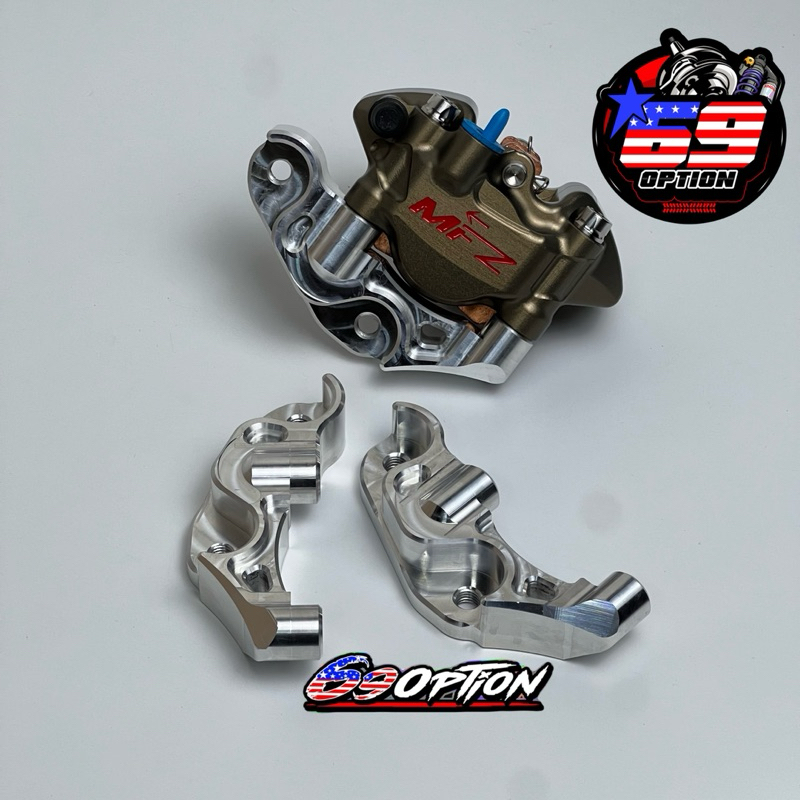 ขาจับปั้มเต่า Brembo MFZ ของ Giorno CBS / Lead ขนาดจาน190มิล งานกลึงมือเข้ารูปทุกจุด