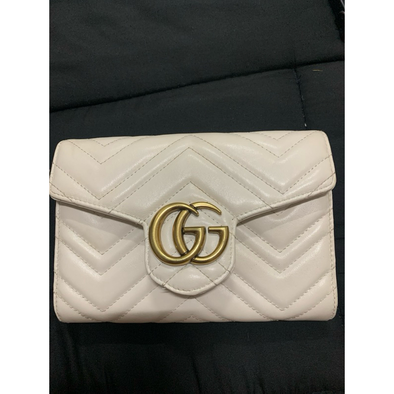 Gucci marmont woc DC21 สีขาว