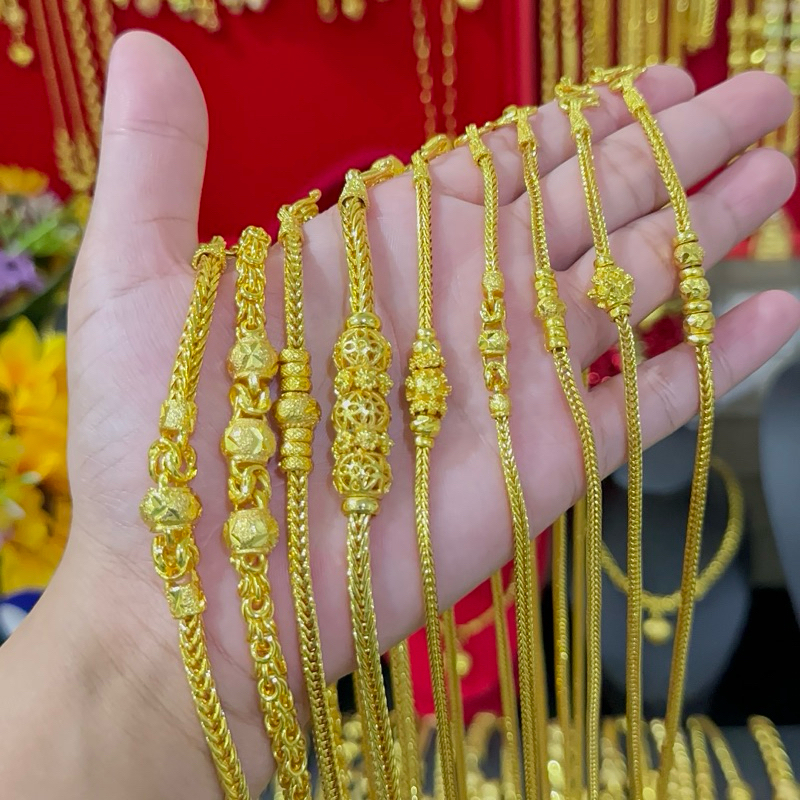 สร้อยคอแต่งข้าง เลือกลายได้ น้ำหนัก 1บาททุกเส้น
