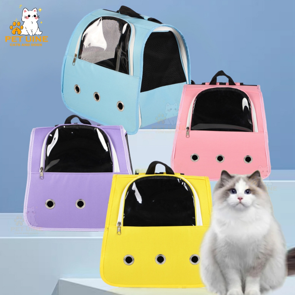 PET UINE-B31กระเป๋าแมว เป้น้องหมา เป้สัตว์เลี้ยง ใบใหญ่มาก พับเก็บได้ ระบายอากาศได้ สีสวย กระเป๋าสะพายสุนัขและแมวกระเป๋า