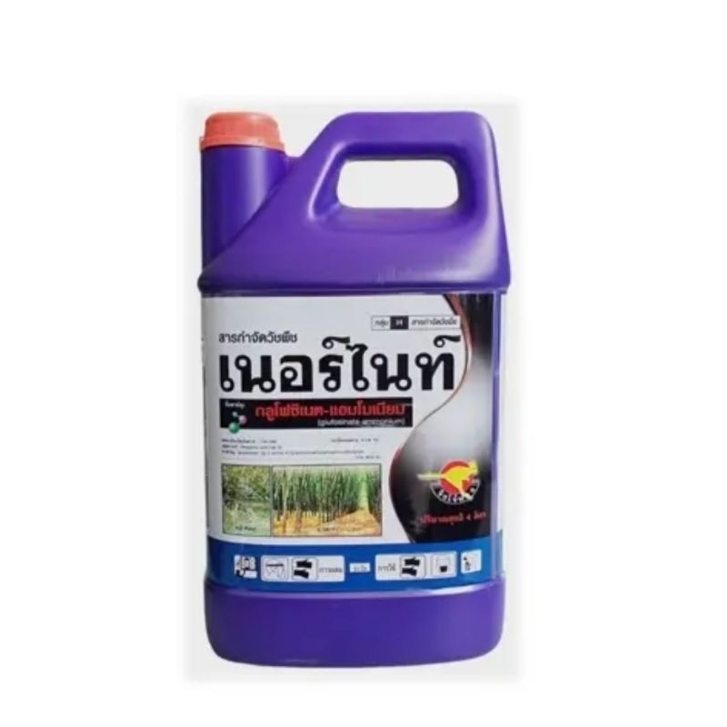 📦ยกลัง📦 เนอร์ไนท์ กลูโฟซิเนตแอมโมเนียม ตราจิงโจ้ทอง ขนาด 4 ลิตร มี 6 แกลลอน