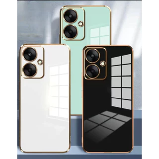 เคส TPU ขอบทอง สำหรับ OPPO A18 A38 A60 A54 A78 4G 5G A58 4G 5G A98 A17 A17K สีสวย เรียบหรู ดูดี กันกล้อง พร้อมส่ง