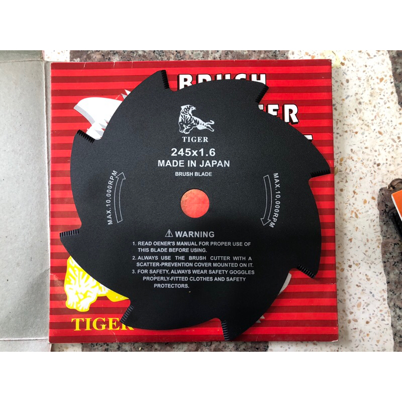 ใบเลื่อยวงเดือนตัดหญ้า 10”x8T