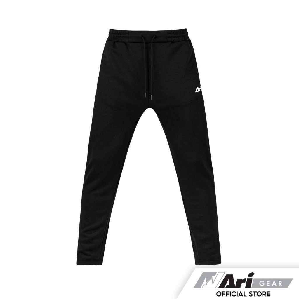 ARI ESSENTIAL TRACK PANTS - BLACK/WHITE กางเกงขายาว อาริ ESSENTIAL TRACK สีดำ