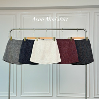 กระโปรงรุ่น Ava mini Skirtกระโปรงกางเกงรอบตัว
