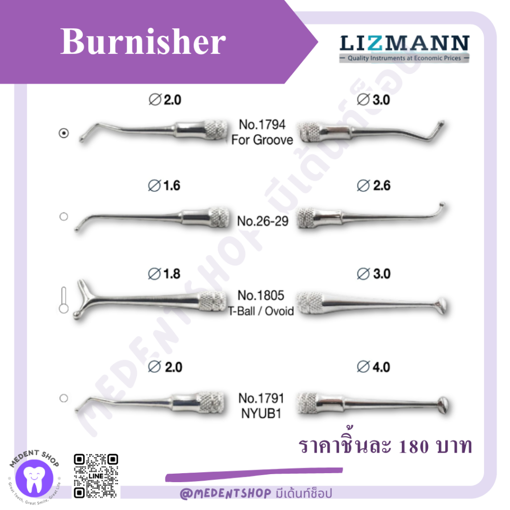 ( ยี่ห้อ Lizmann ) ฺBurnisher