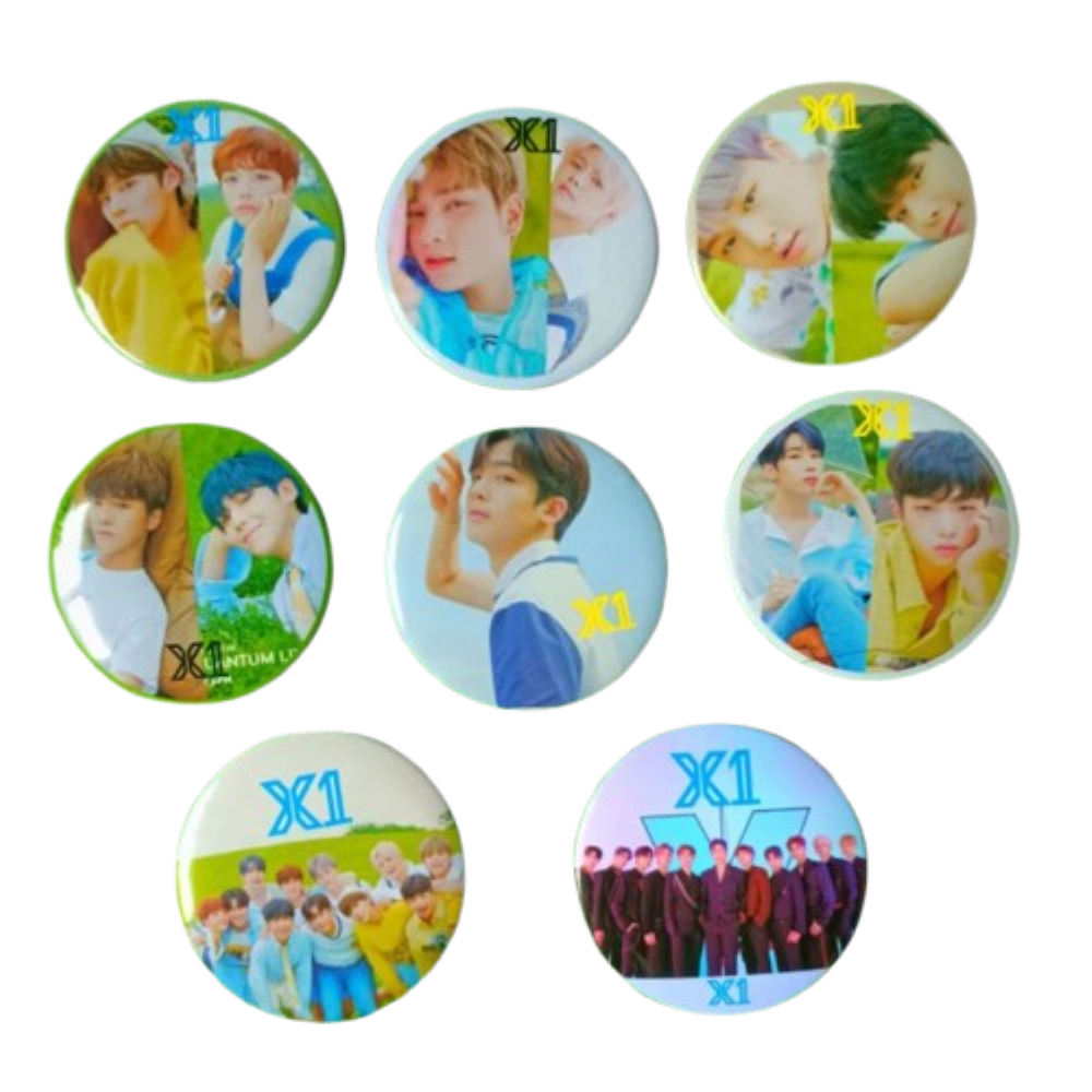 เข็มกลัด X1 เข็มกลัดพิมพ์ลาย เลือกลายได้ สินค้าแฟนคลับ 엑스원 PRODUCE X 101 พร้อมส่งจากไทย