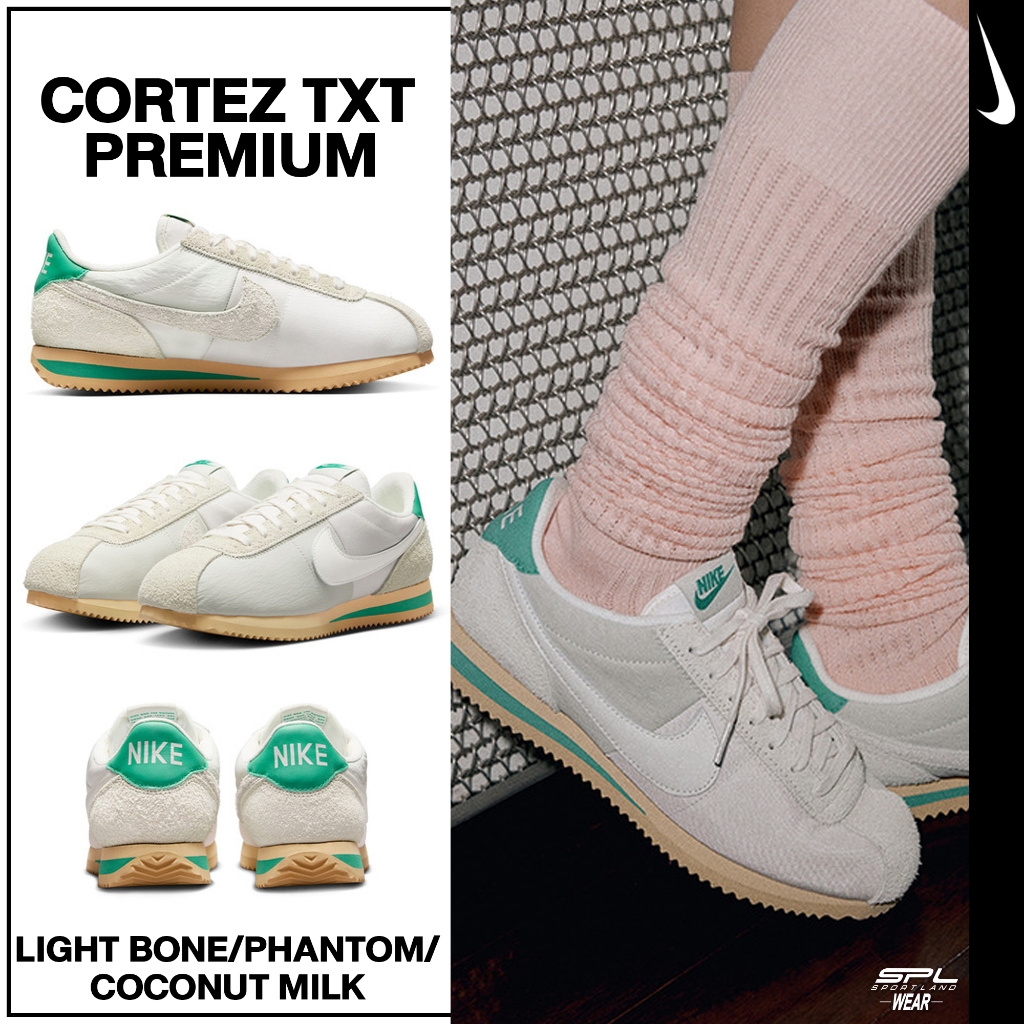 Nike ไนกี้ รองเท้าผ้าใบ รองเท้าลำลอง W Cortez TXT PRM FZ3967-072 (4300)