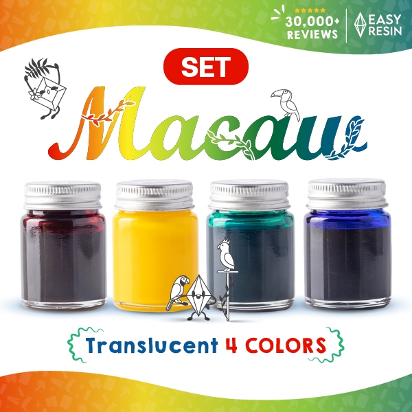 ชุดสีผสมเรซิ่นจัดให้ MARCAW Set สีสด ใช้กับเรซิ่นทุกชนิด -Easy Resin
