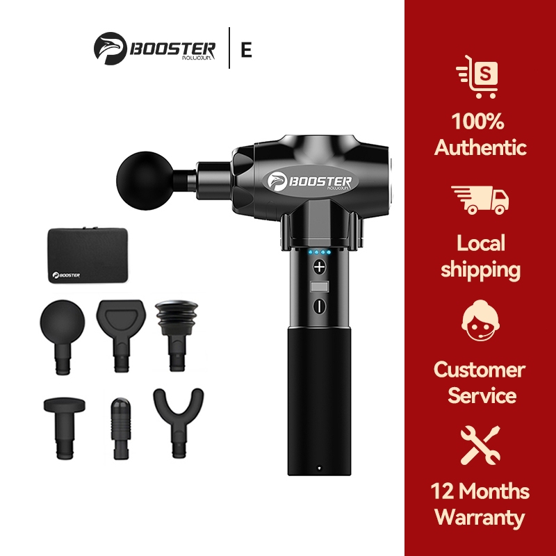 Booster E ปืนนวดมือ 9 ระดับ 2500mAh สำหรับการผ่อนคลายกล้ามเนื้อ