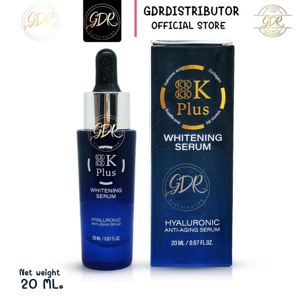NEW  4K plus 5X whiteninig serum   4เค พลัส ไวท์เทนนิ่ง เซรั่ม 4k serum 4K Plus Serum 20 ml.