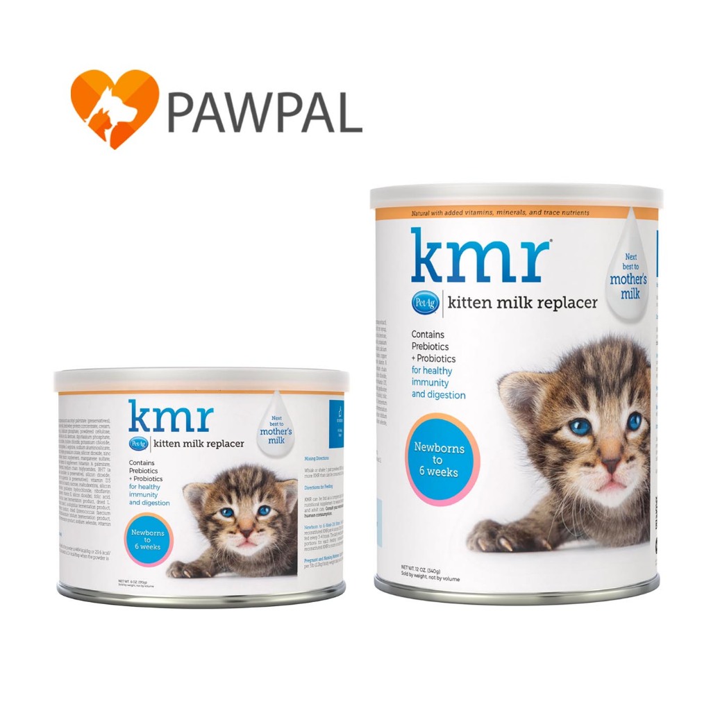 KMR นมผงแมว 6 oz 170 g & 12 oz 340 g PetAg🔥ล็อตใหม่ ลูกแมวแรกเกิด Powder kitten milk replacer เค เอ็