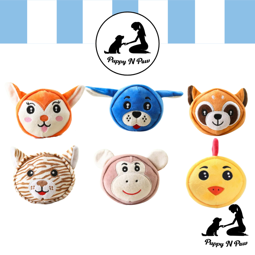 Puppy N Paw Happy Jungle Pet Toy for Bite ของเล่นสุนัข ตุ๊กตาหมา ของเล่นสัตว์เลี้ยง ตุ๊กตากัด ของเล่นขัดฟันหมา มีเสียง