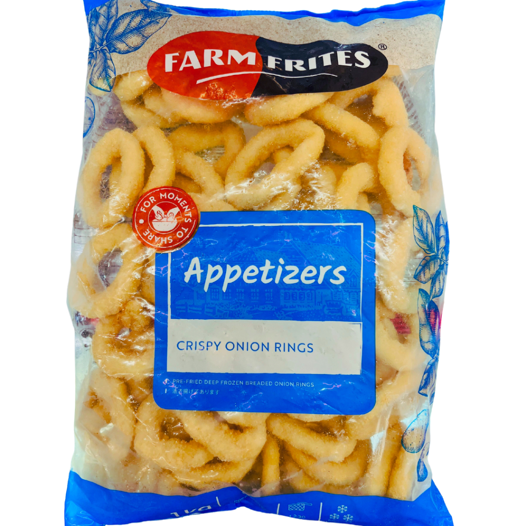 💥 ส่วนลดในไลฟ์ 💥 หัวหอมทอด 1 kg <ทอดก่อนทาน> Crispy Onion Ring กรอบ อร่อย อาหารแช่แข็ง