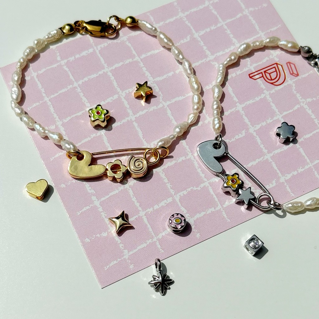 play.palette - PLAY Pop🧷Pin pearl bracelet ไม่รวมจี้ลูกปัด