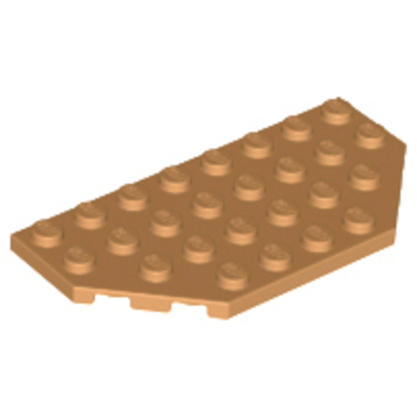 LEGO PART No: 68297 (ชิ้นส่วนเลโก้) Wedge, Plate 4 x 8 Cut Corners