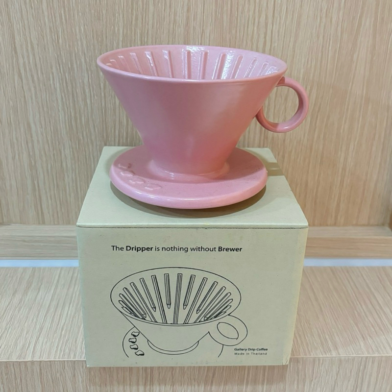 *โค้ดส่วนลดสูงสุด 20%* Gallery Drip Coffee dripper ดริปเปอร์ v.3 สีชมพู