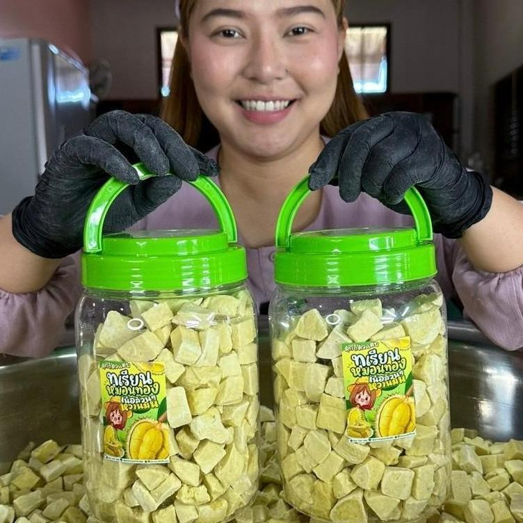 1ถังแถม1ถัง ทุเรียนคิ้ว ทุเรียนหมอนทอง ทุเรียนฟรีซดราย ตุ๊กกี้ตัวแสบ