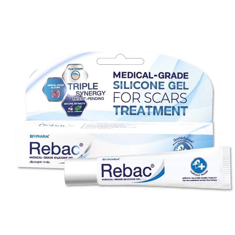 Biopharm Rebac Silicone Gel 5g. รีแบค ซิลิโคนเจล เข้าใจเรื่องรอยแผลเป็น (8789)