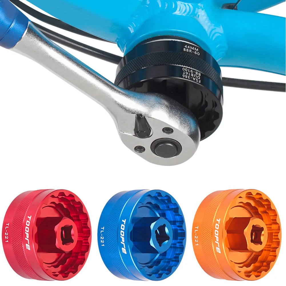 Toopre ประแจซ็อกเก็ตจักรยาน ตัวถอดกระโหลกกลวงจักรยาน 5 in 1 DUB16T BBR60 FSA386 อลูมิเนียม CNC
