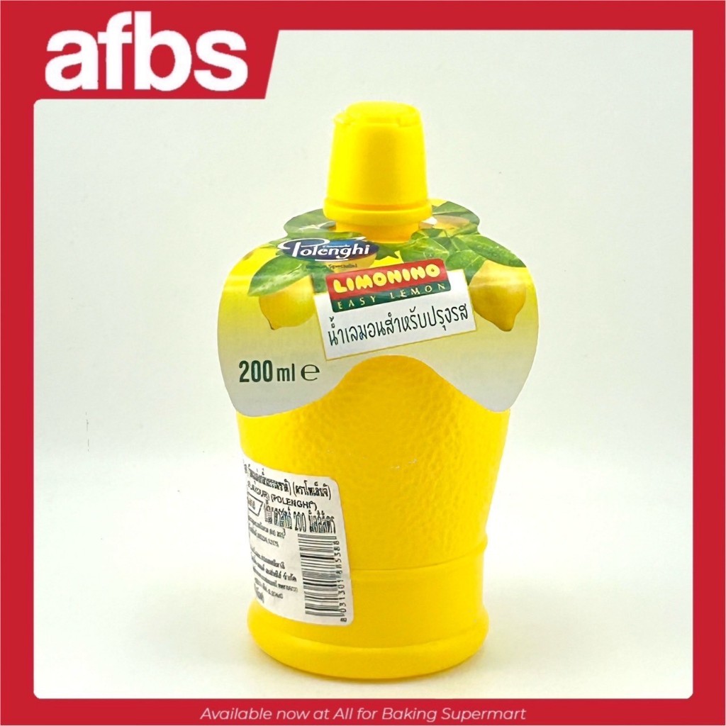 SUPERMART Polenghi limonino easy lemon 200 ml. น้ำมะนาวเลมอนแท้ 3% นำเข้าจากอิตาลี #1113134