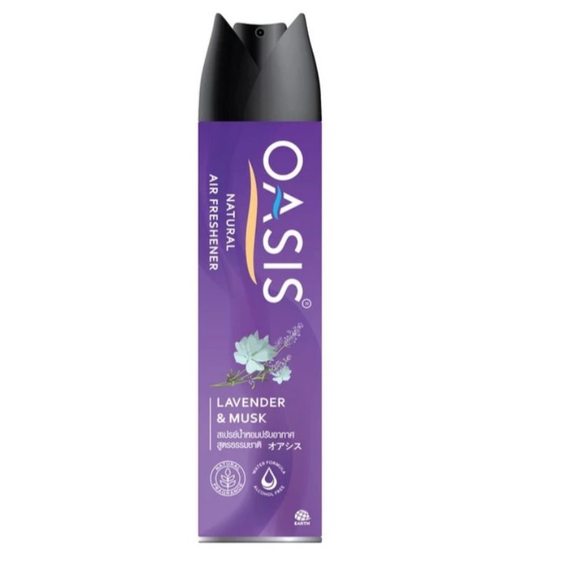 โอเอซิส เนเชอรัล สเปรย์ปรับอากาศ กลิ่นลาเวนเดอร์ & มัสก์ 320 มล. OASIS NATURAL SPRAY LAVENDER & MUSK 320mL