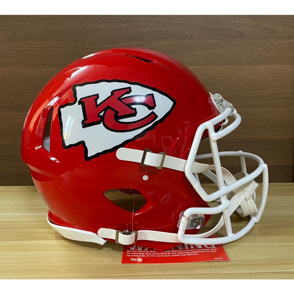 Kansas City Chiefs หมวกอเมริกันฟุตบอล NFL ยี่ห้อ Riddell รุ่น Speed Full Size Authentic Helmet ขนาดใ