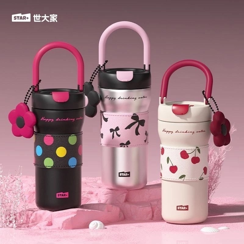 ￼Star+ ของแท้ แก้วน้ำเก็บความเย็น ขนาด720ML เป็นสแตนเลส316อย่างดี แบบพกพาถ้วย