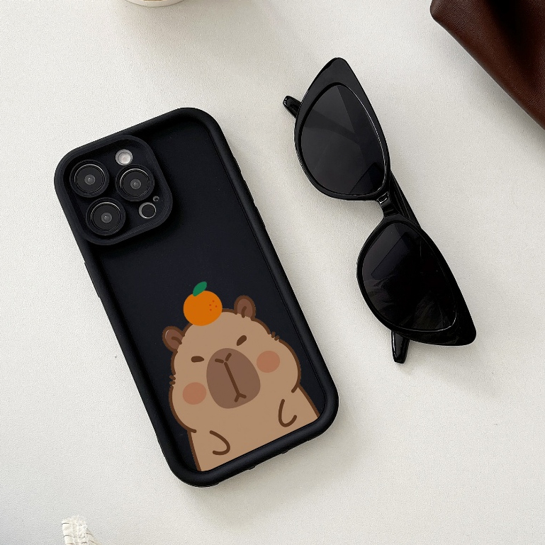 จัดส่งภายใน24ชม Capybara หมูน้ำ cute เคสไอโฟน 11 12 13 14 15 16 plus pro max TPU case for iPhone 6 7 8 X XR XS MAX
