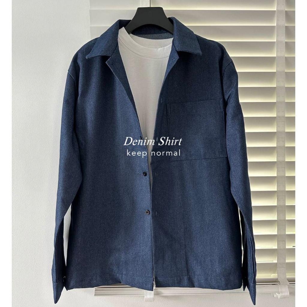 Denim Plain Shirt - Long Sleeve เชิ้ตเดนิมผู้ชาย