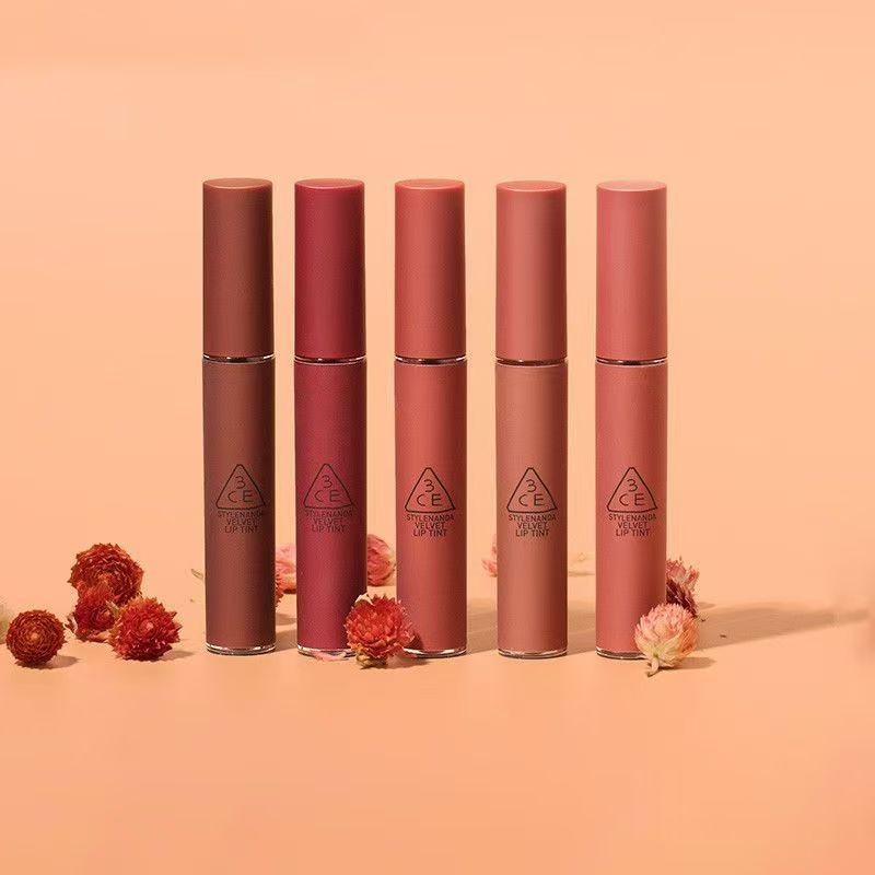 3ce Velvet Lip Tint Lipstick ลิปทินท์เนื้อแมตต์ สีสวย ติดทน พร้อมส่ง ล็อตใหม่ล่าสุด ลิปกลอส17 สี ลิป
