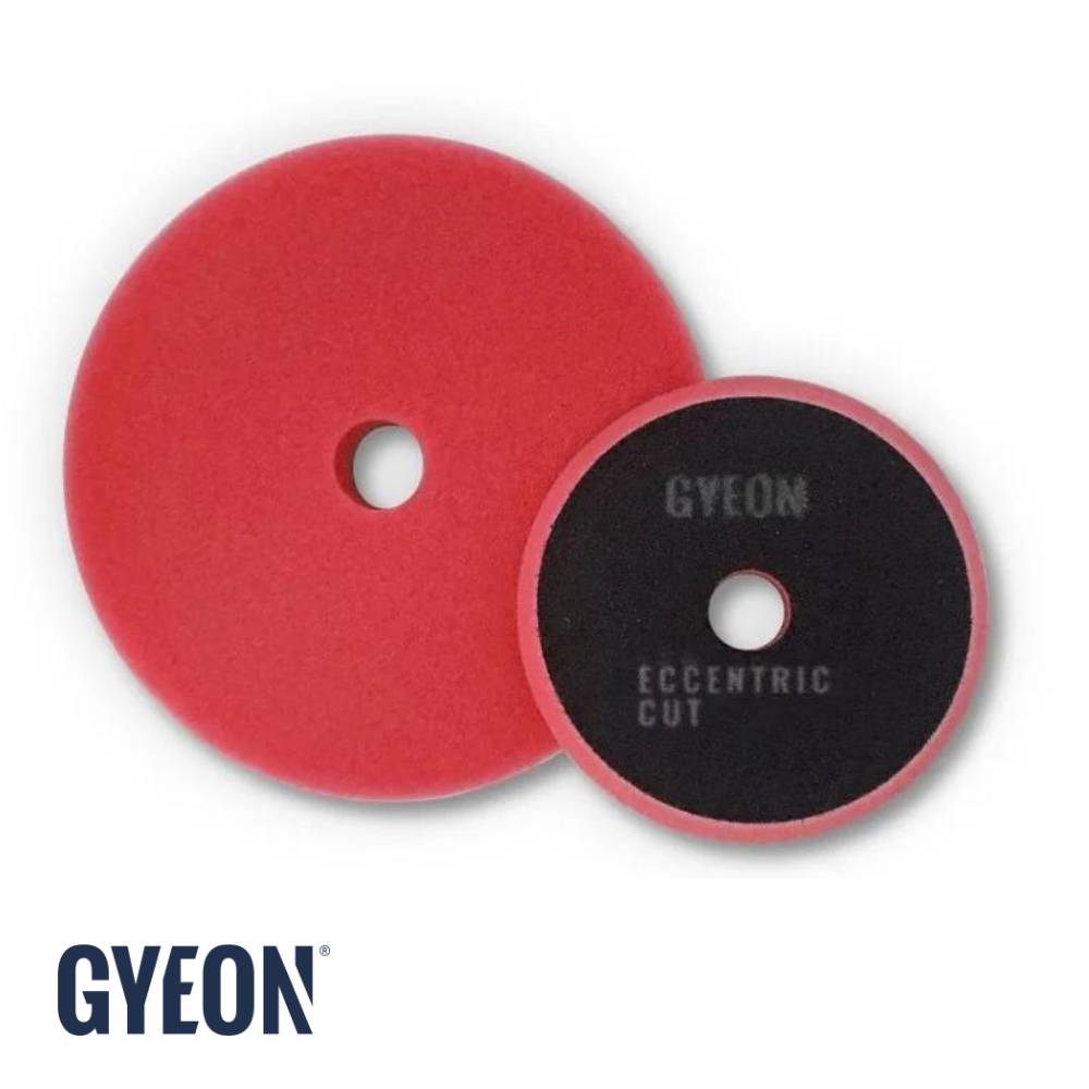 GYEON Q²M  ECCENTRIC CUT ฟองน้ำขัดสีรถ ฟองน้ำขัดลบรอย ลบรอยลึก สีแดง